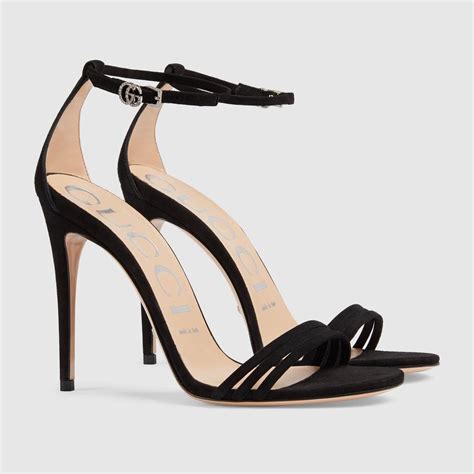 gucci double g shoes|Gucci black high heel sandals.